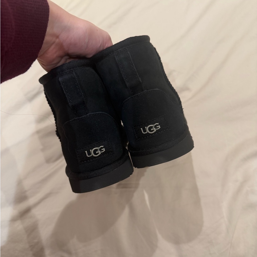 UGG Classic Black Ankle Boots